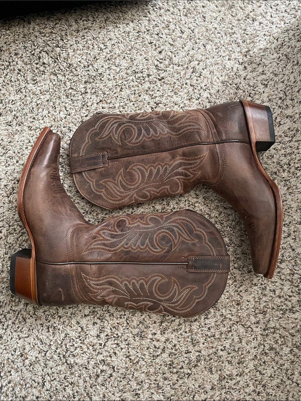 Shyanne Brown Embroidered Western Cowboy Boots